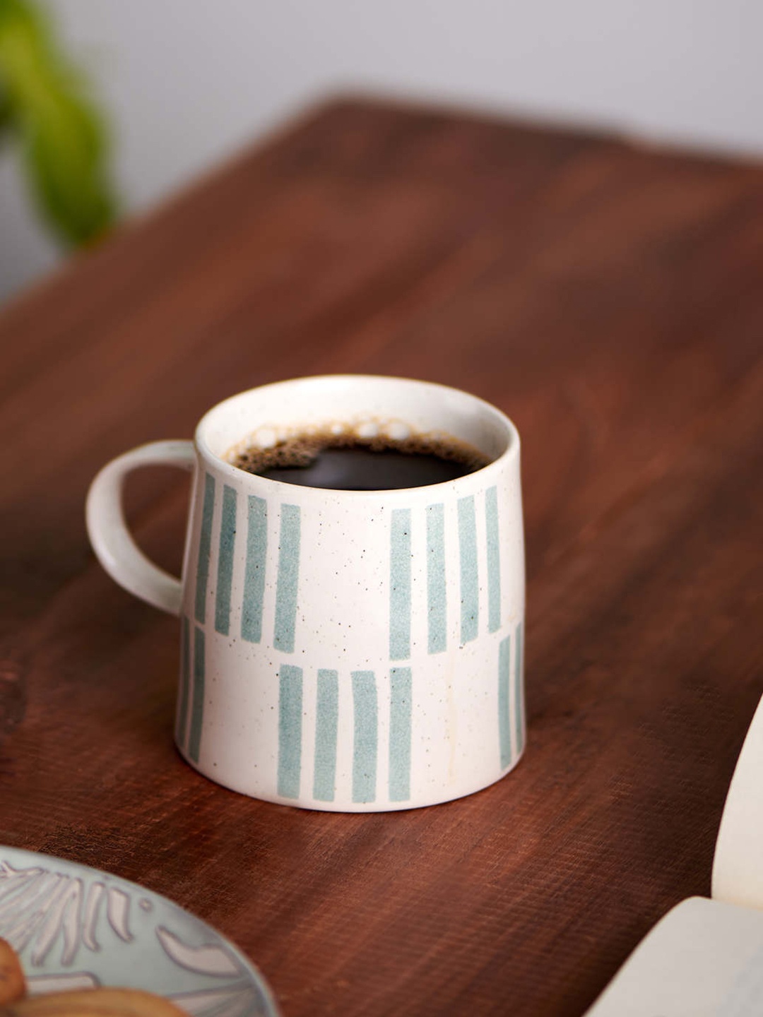 

Chumbak Teal Printed Brew Barn Mug