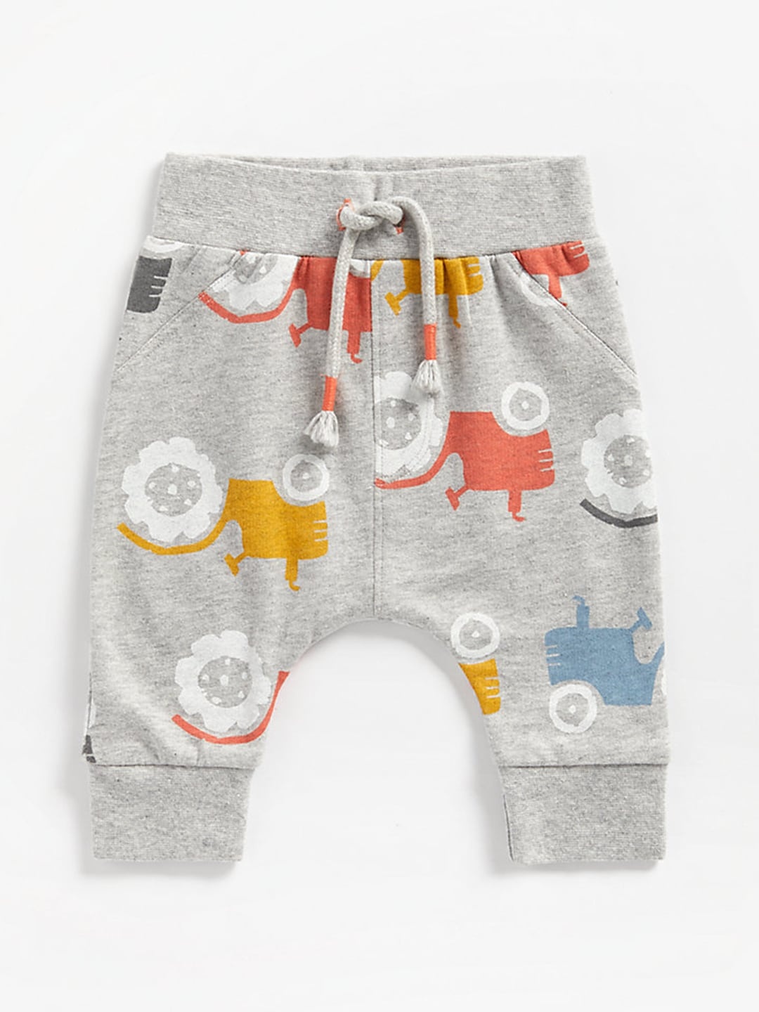 

mothercare Boys Grey Tractor Print Joggers