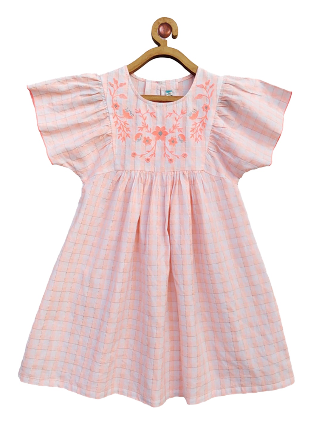 

Miyo Girls Pink Floral A-Line Dress