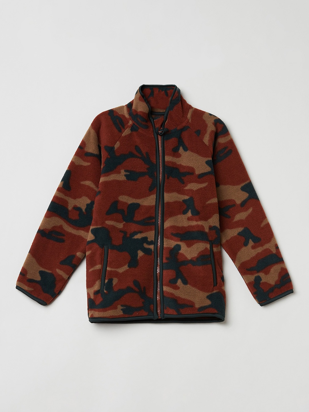 

max Boys Multicoloured Camouflage Lightweight Padded Jacket with Patchwork, Multi