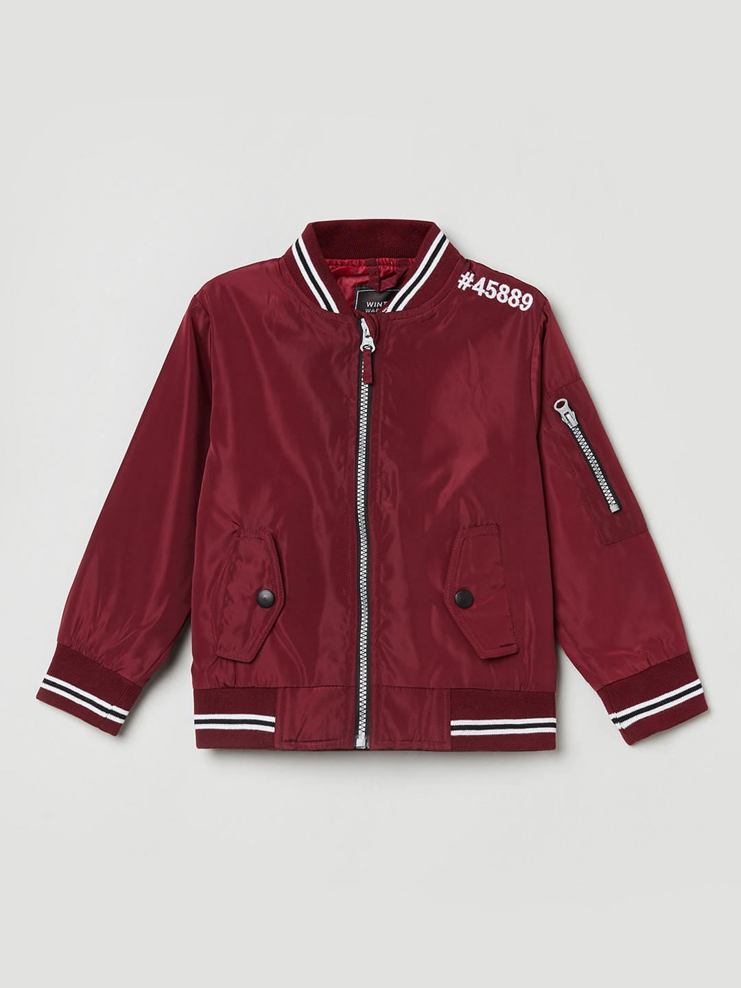 

max Boys Rust Lightweight Bomber Jacket