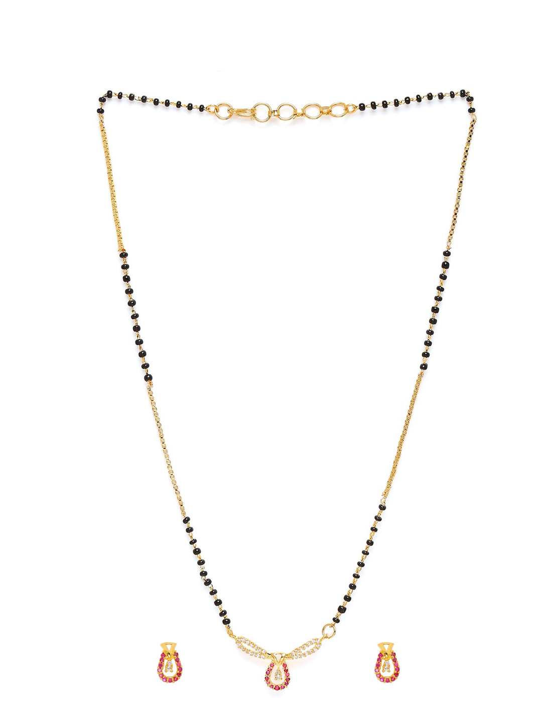 

Mahi Women Gold & Black Bliss Mangalsutra Set