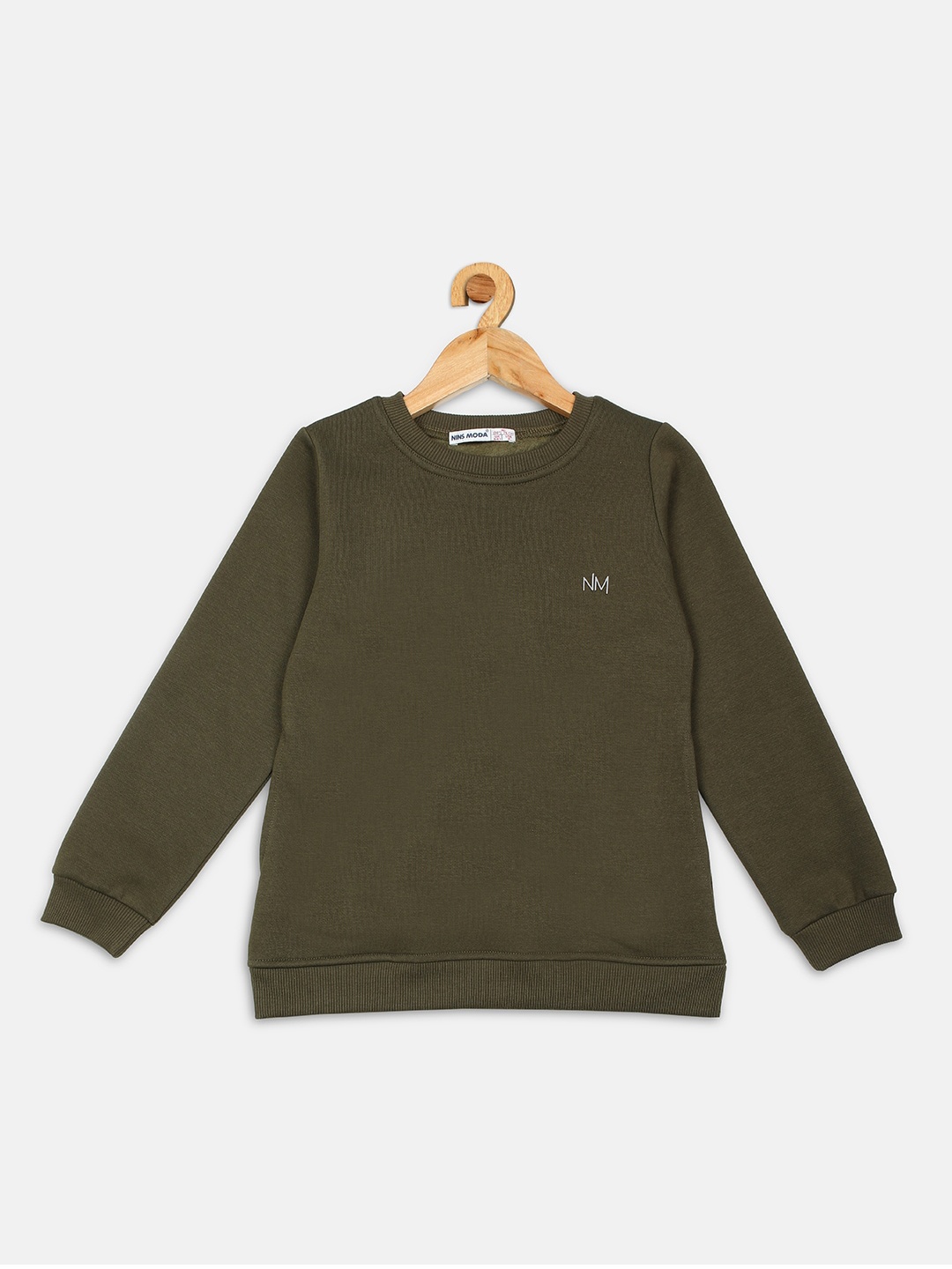 

Nins Moda Girls Olive Green Sweatshirt