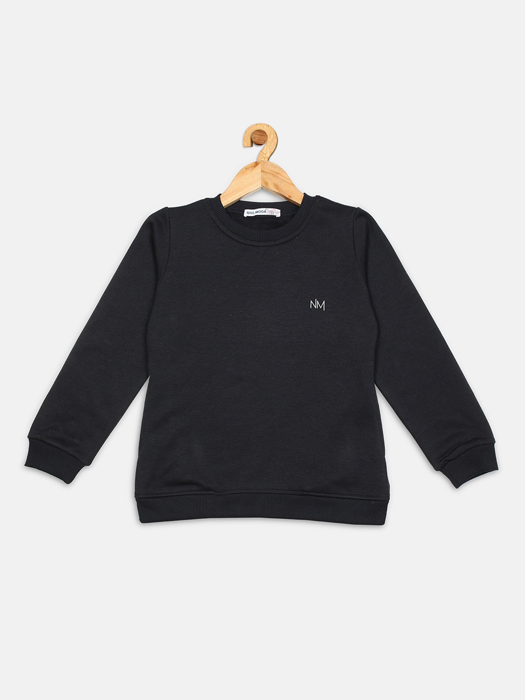 

Nins Moda Girls Navy Blue Sweatshirt