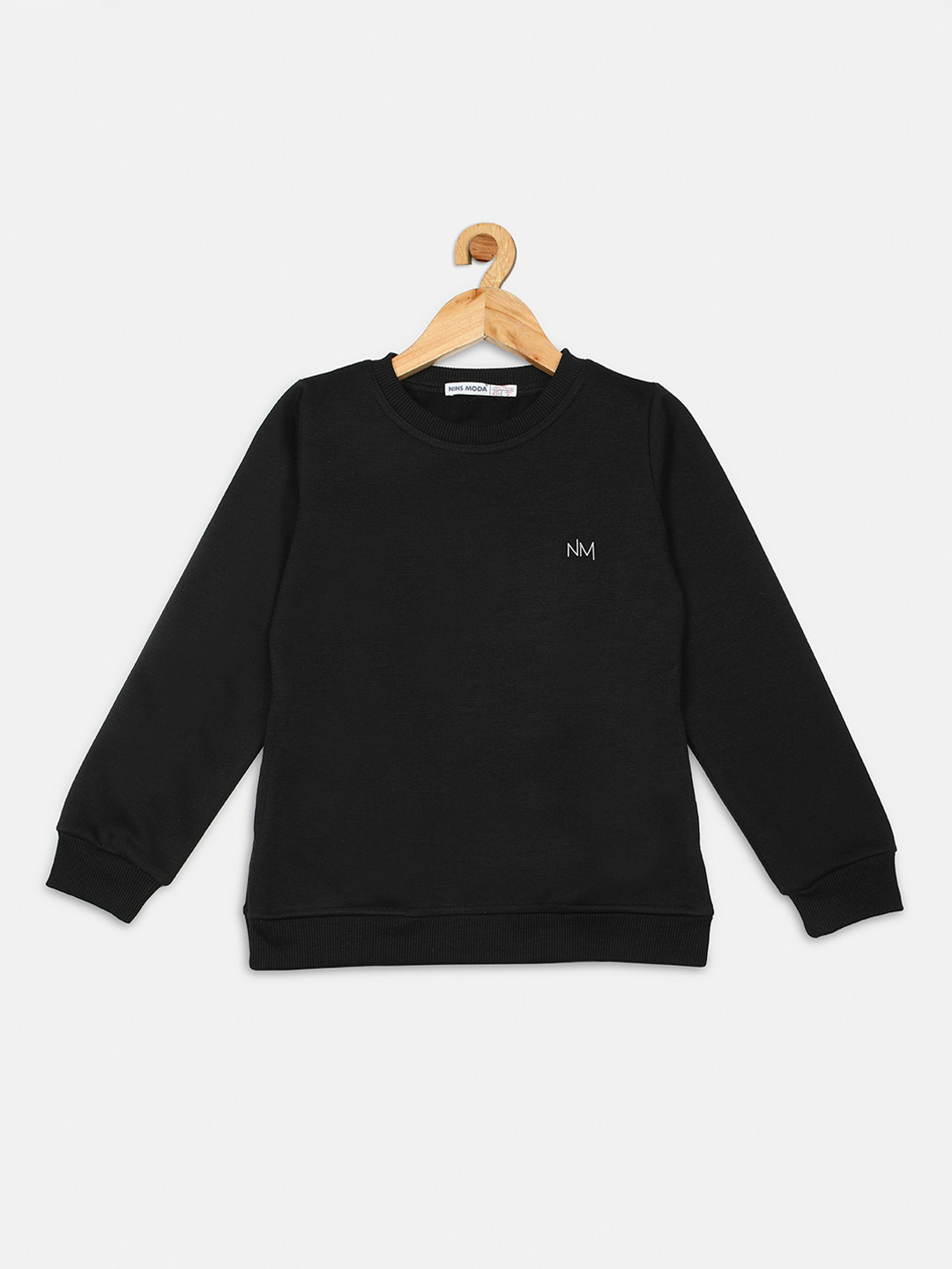 

Nins Moda Girls Black Sweatshirt