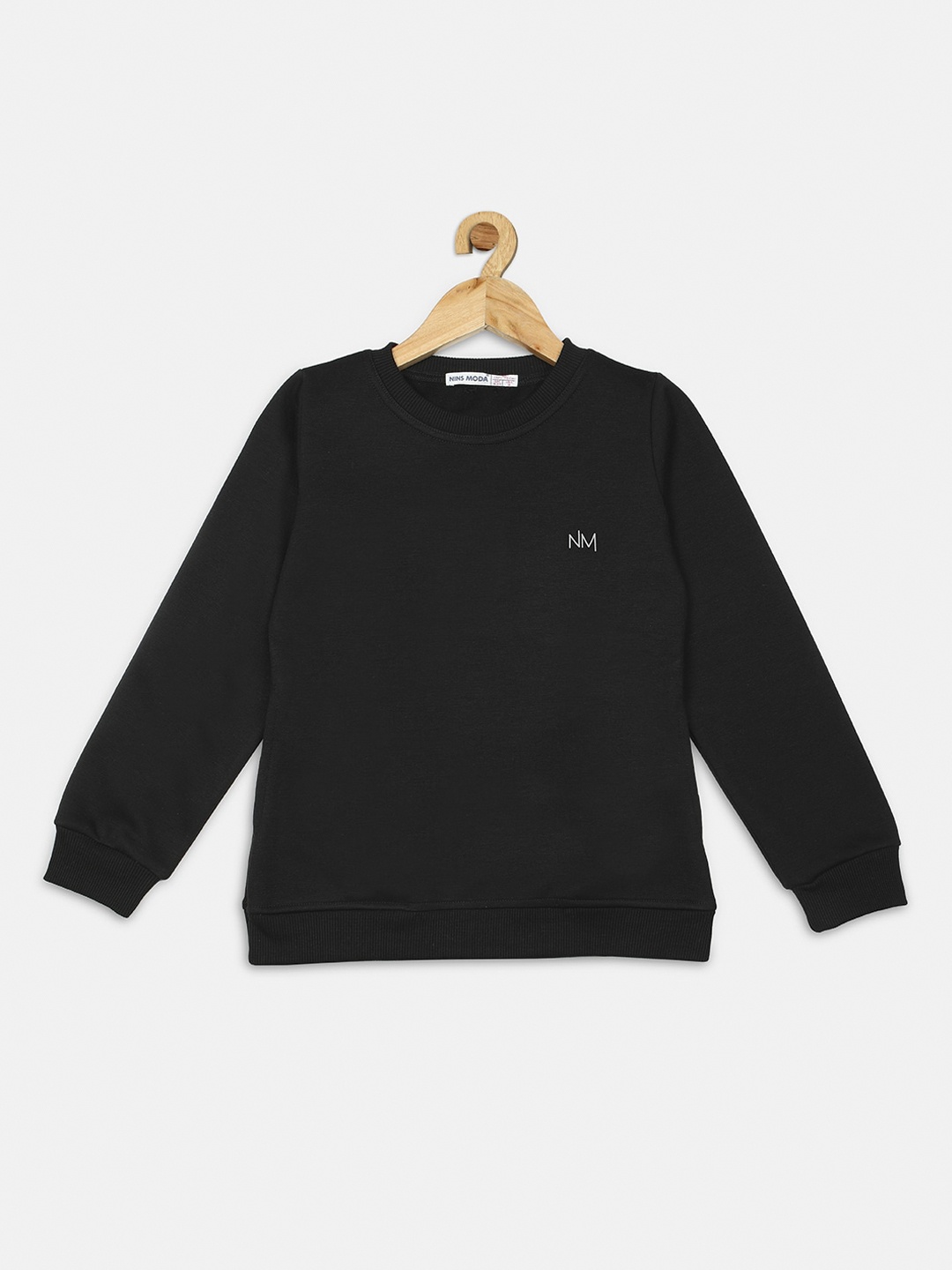 

Nins Moda Girls Black Sweatshirt
