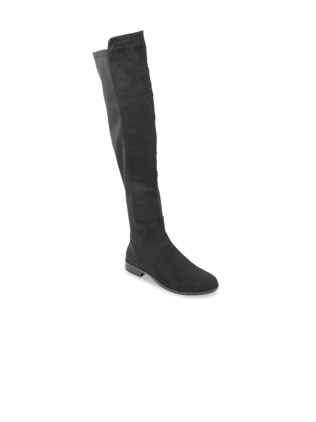 

Mochi Black High-Top Block Heeled Boots