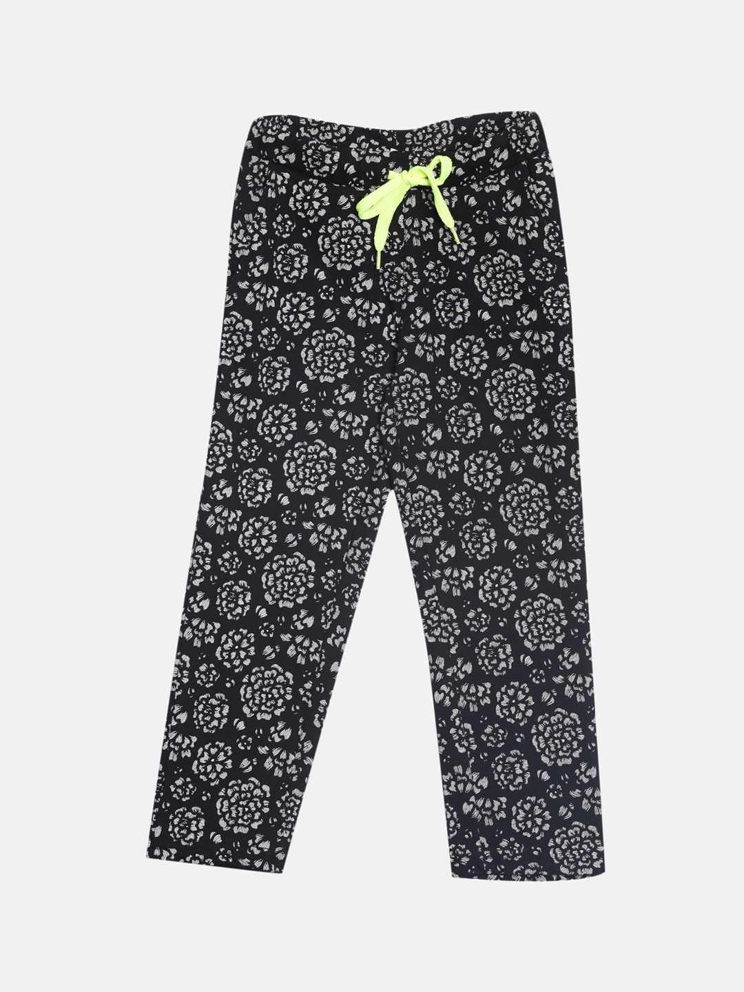 

Kryptic Girls Black Cotton Printed Lounge Pant