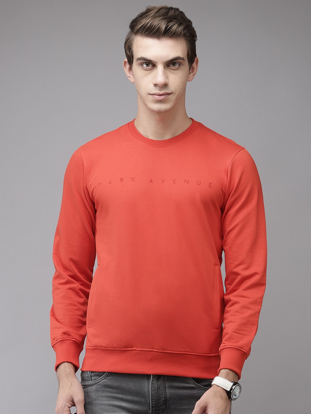 

Park Avenue Men Red Sweatshirt