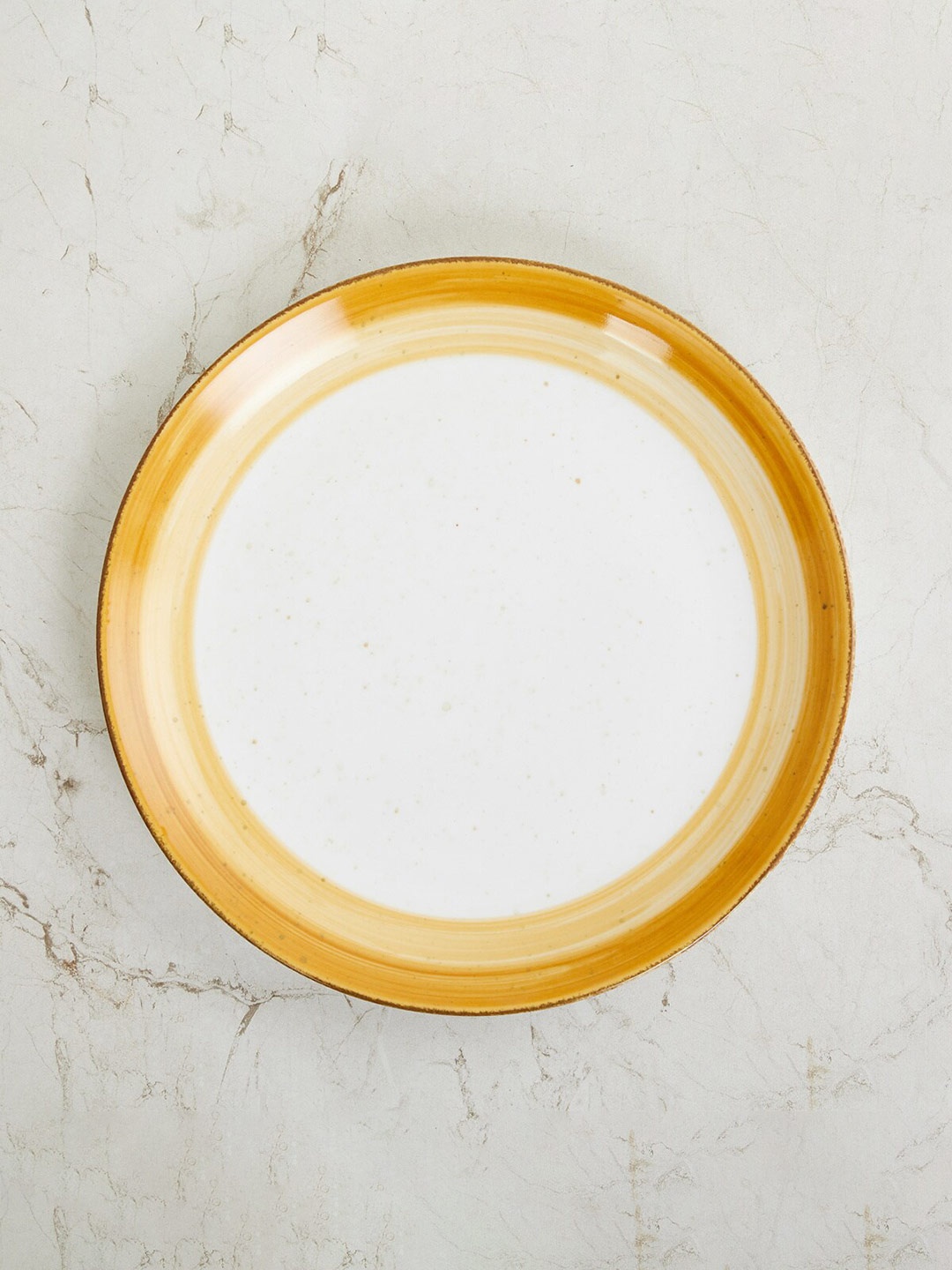 

Home Centre Yellow & White 1 Pieces Ceramic Glossy Plates