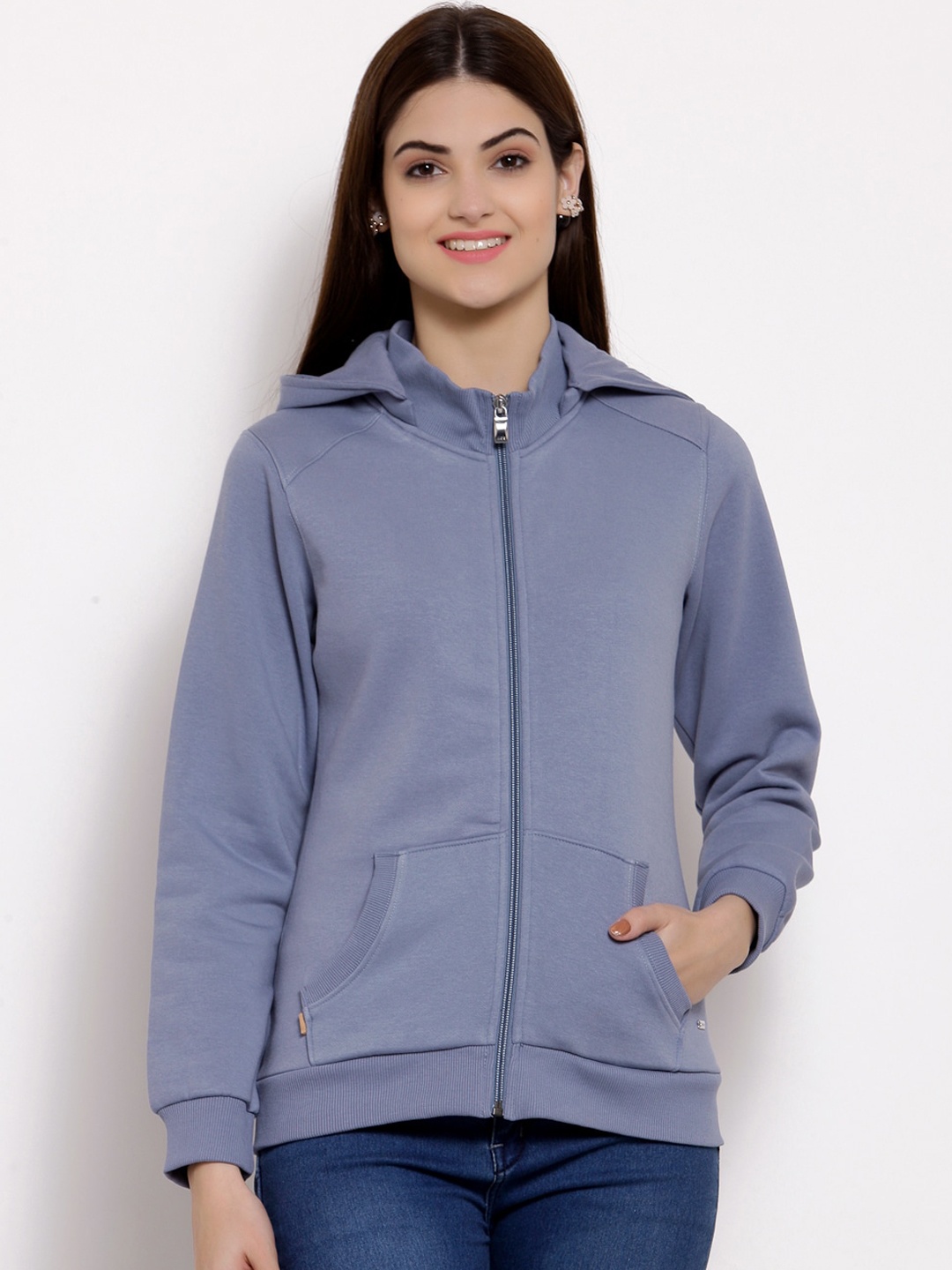 

Juelle Women Blue Hooded Sweatshirt