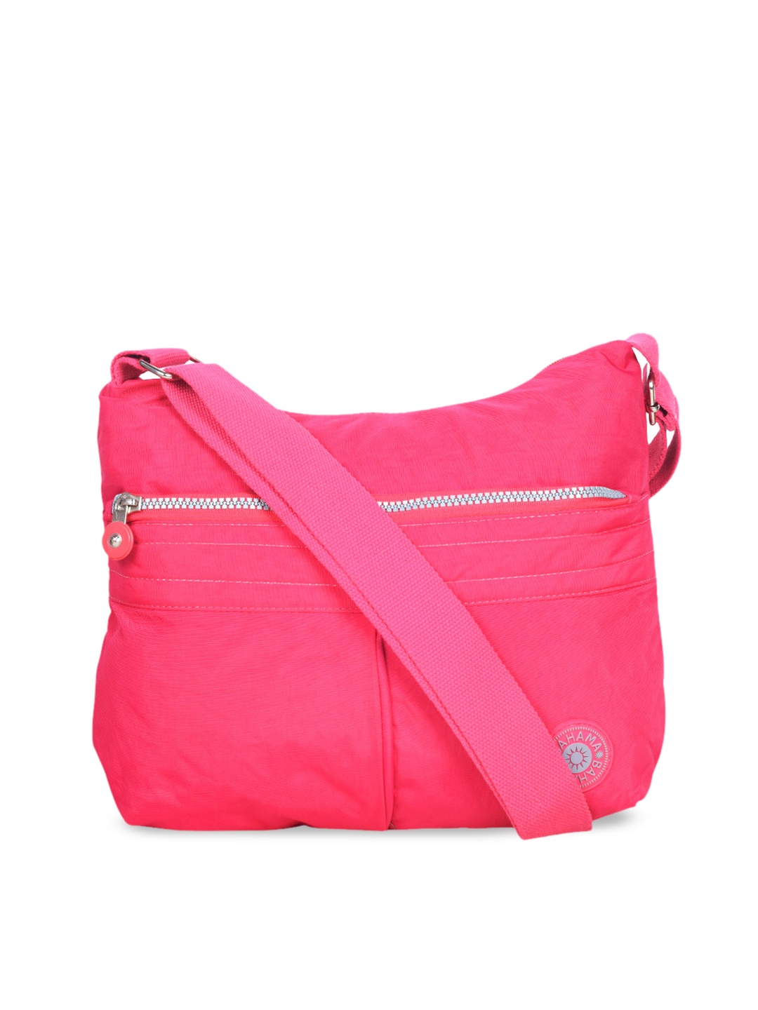 

BAHAMA Fuchsia Pink Oversized Structured Sling Bag