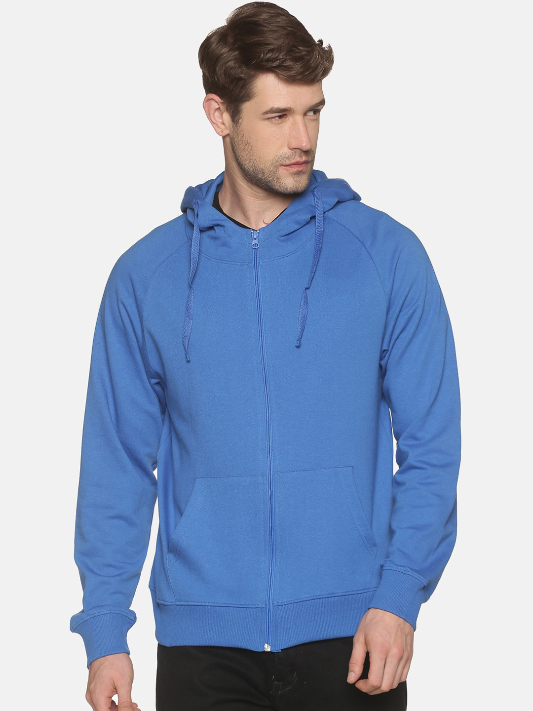 

MASH UNLIMITED Men Blue Hooded Sweatshirt