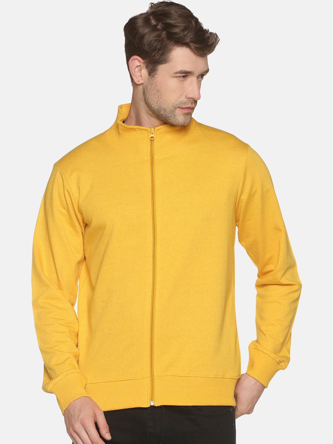 

MASH UNLIMITED Men Yellow Sweatshirt