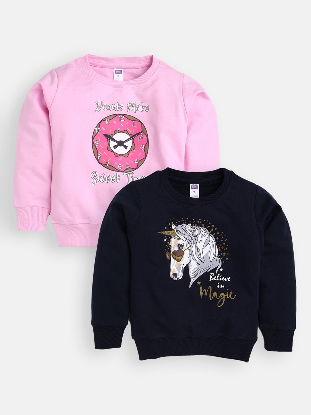 

Nottie Planet Girls Multicoloured Printed Sweatshirt, Multi