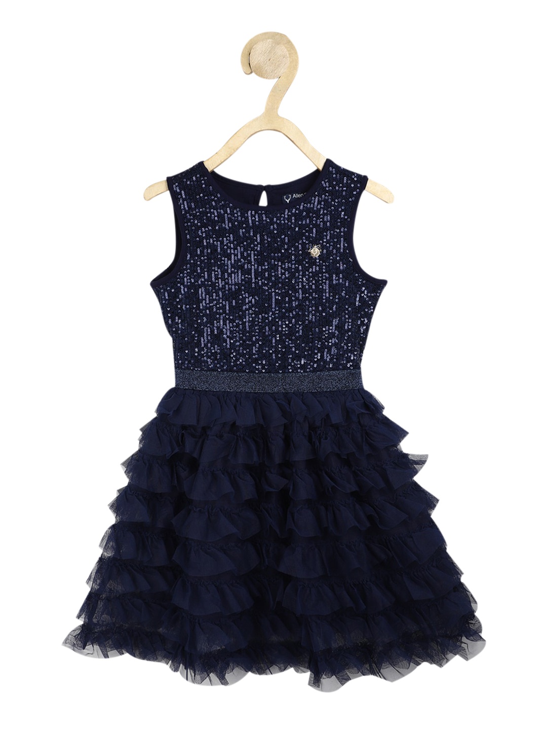 

Allen Solly Junior Navy Blue Embellished Dress