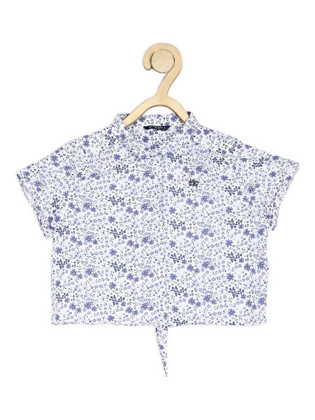 

Allen Solly Junior White Floral Boxy Top