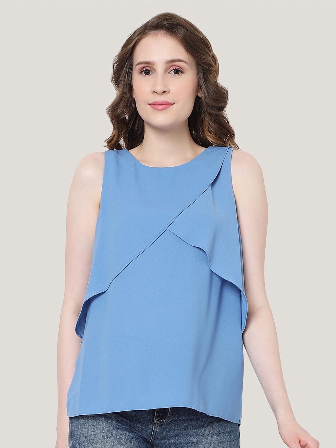 

Vero Moda Blue Wrap Top