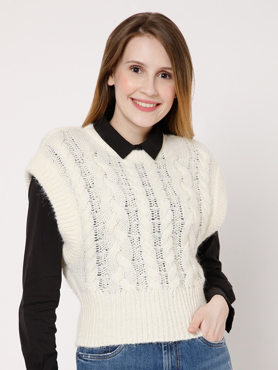 

Vero Moda Women Off White Pullover