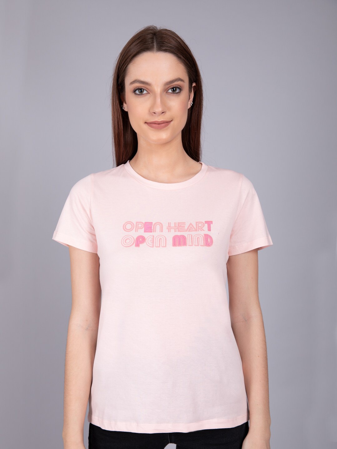

Madame Pink Printed Regular Top