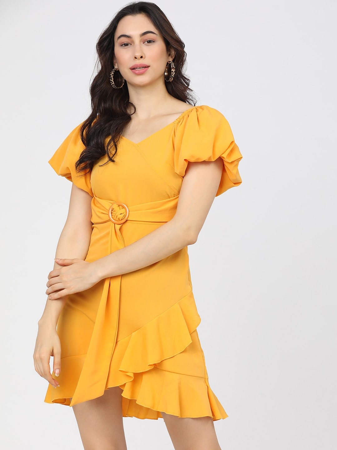 

Tokyo Talkies Mustard Yellow Dress