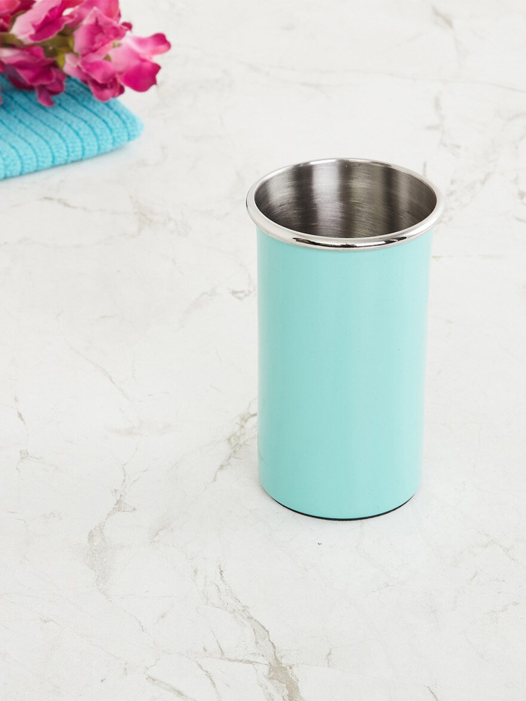 

Home Centre Blue Solid Stainless Steel Tumbler, Teal