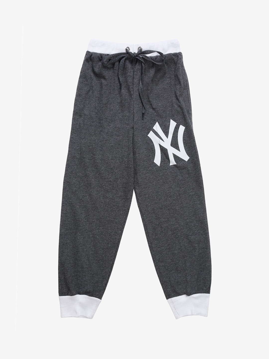 

VIMAL JONNEY Kids Grey & White Solid Joggers