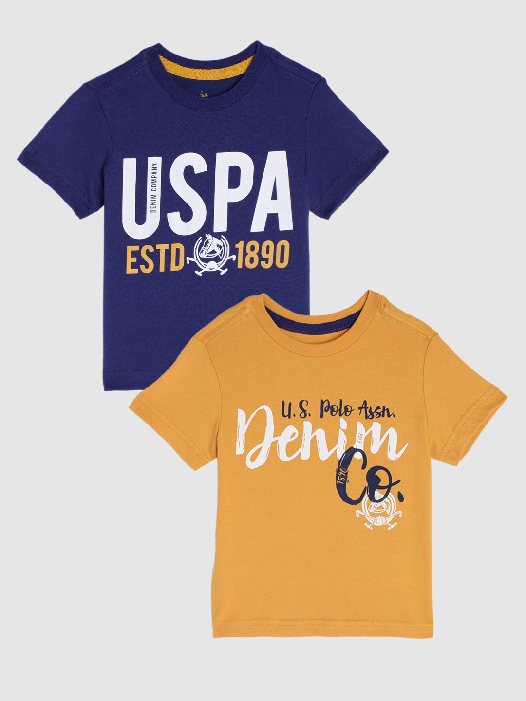 

U S Polo Assn Kids Boys Assorted Typography Printed T-shirt