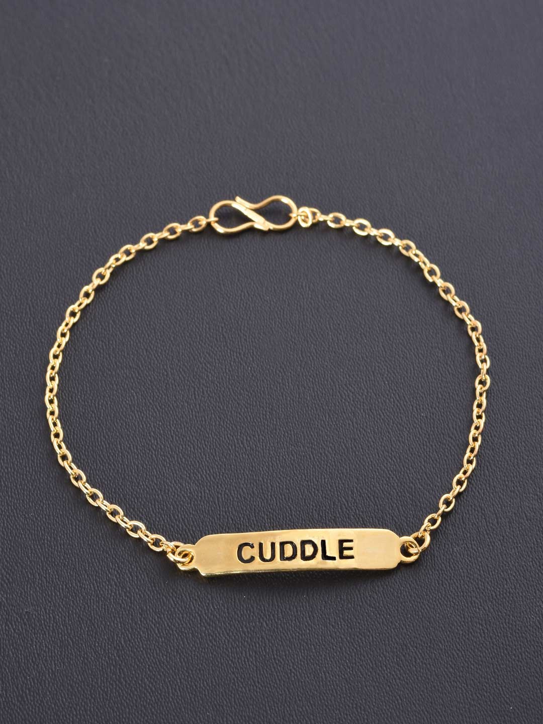 

Tistabene Women Gold-Plated Slogan Hashtag Link Bracelet
