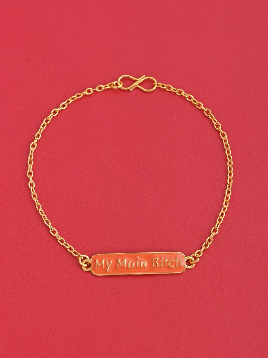 

Tistabene Women Gold-Toned & Peach-Coloured Gold-Plated Bracelet