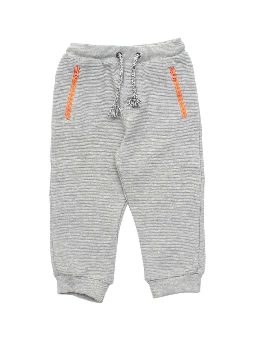 

Lil Lollipop Kids Grey Solid Pure Cotton Joggers