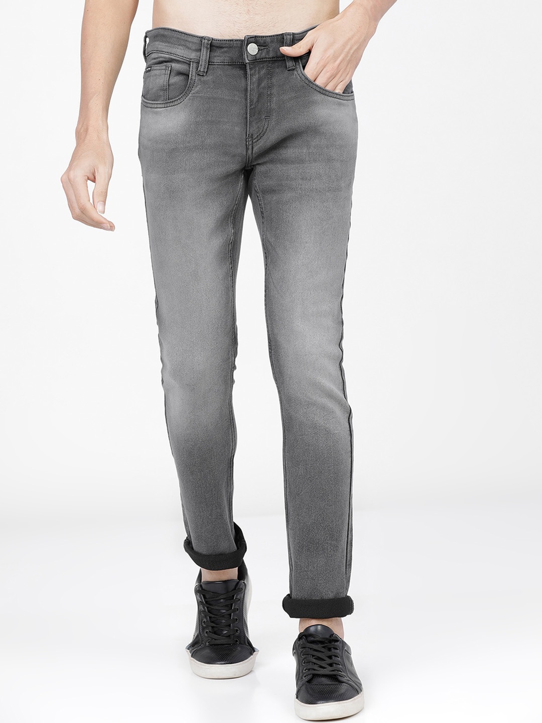 

KETCH Men Grey Slim Fit Heavy Fade Stretchable Jeans