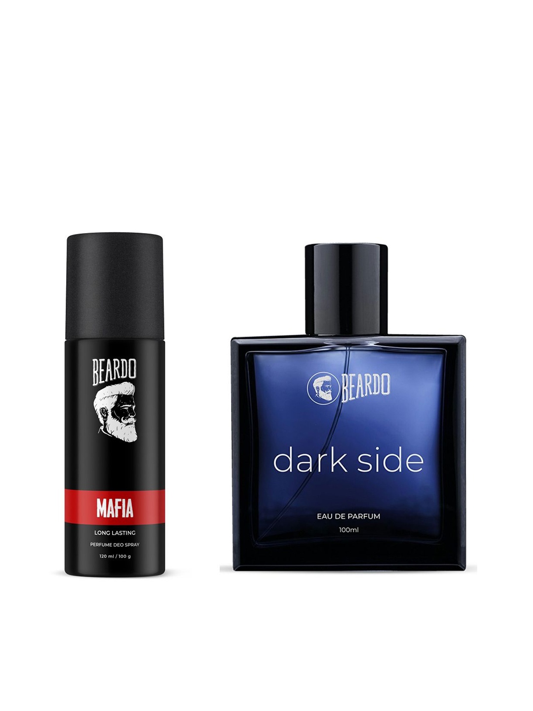 

BEARDO Set of Dark Side Eau De Parfum 100ml Mafia Body Spray 120ml(100g), Black