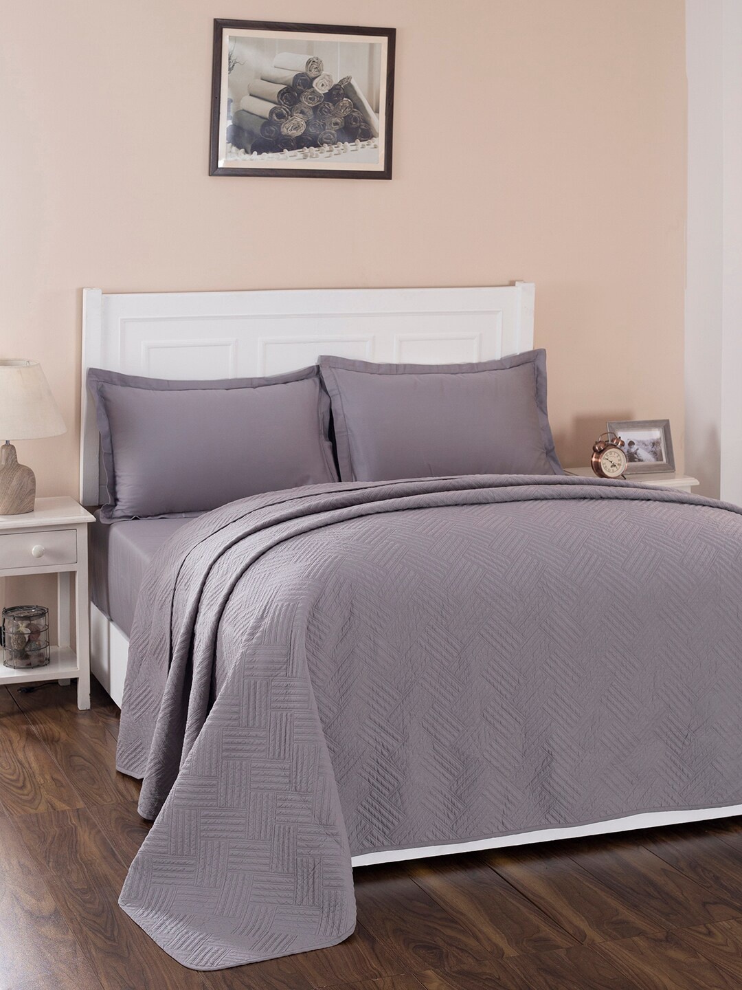 

MASPAR Grey AC Room 110 GSM Double Bed Quilt