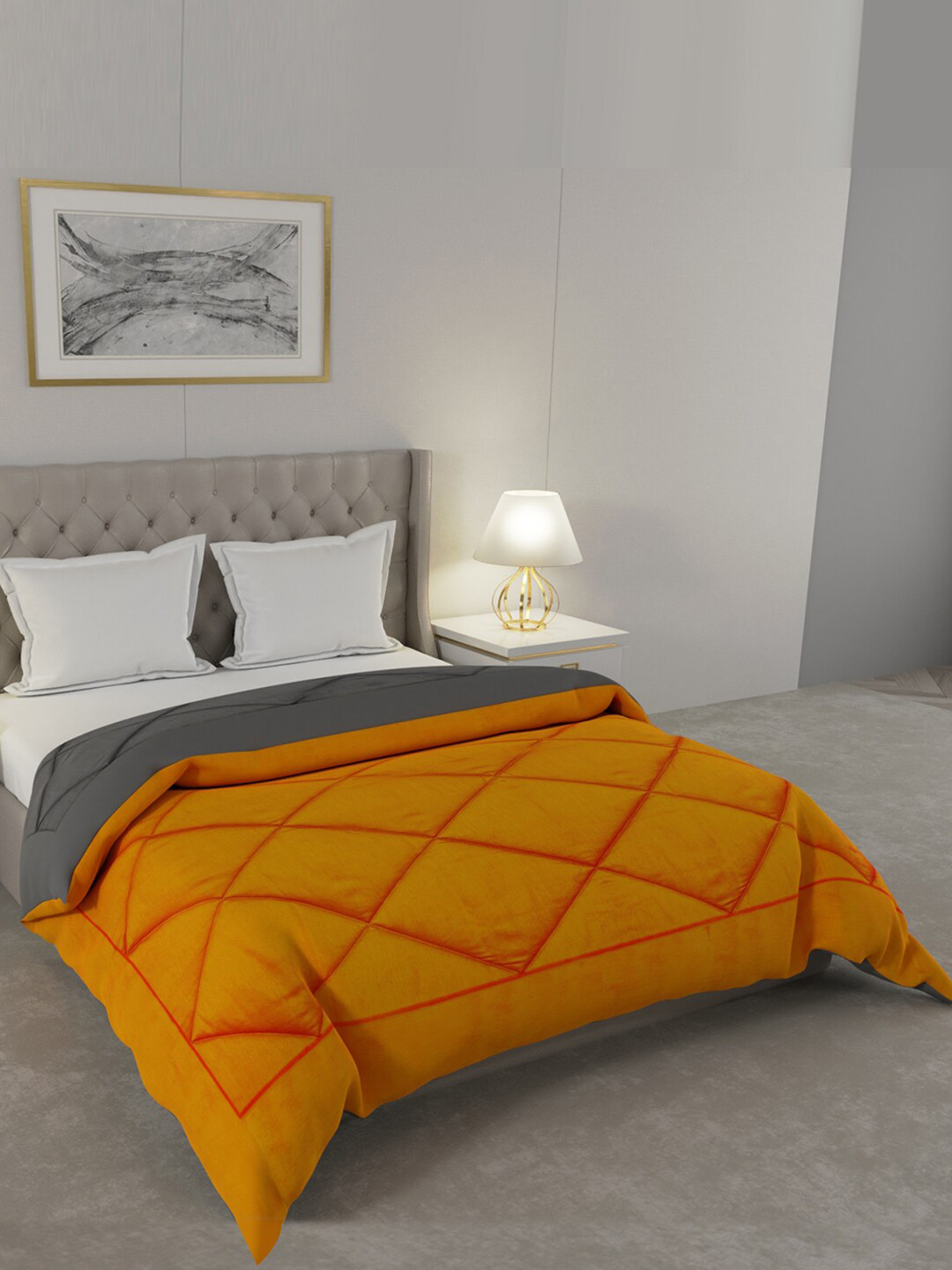 

Livpure Smart Mustard 200 GSM AC Room Double Bed Comforter