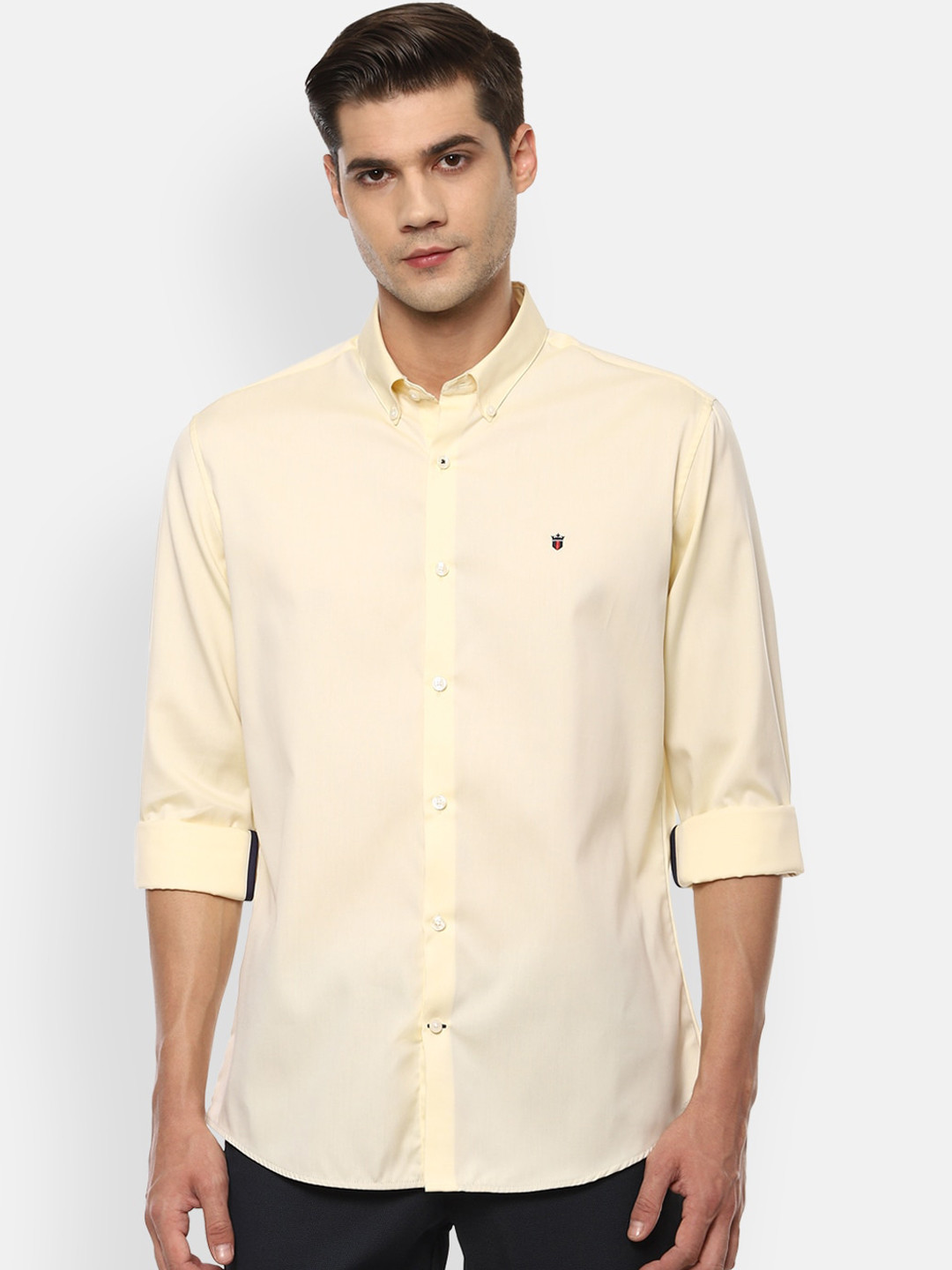 

Louis Philippe Sport Men Yellow Slim Fit Opaque Casual Shirt