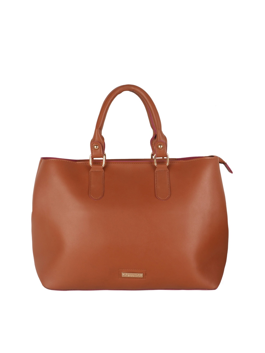 

OsaiZ Brown Structured Handheld Bag