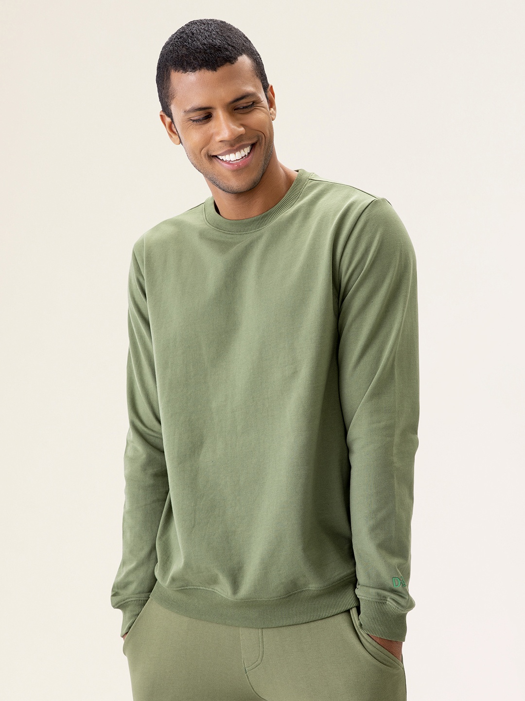 

DAMENSCH Men Green Sweatshirt