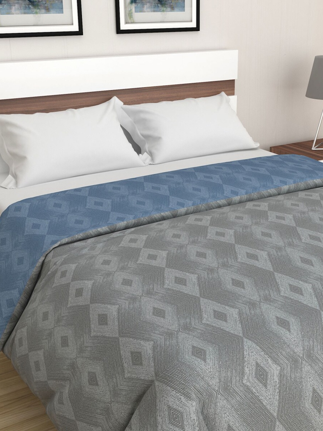 

Home Centre Multicoloured Geometric Single Bedsheet, Multi