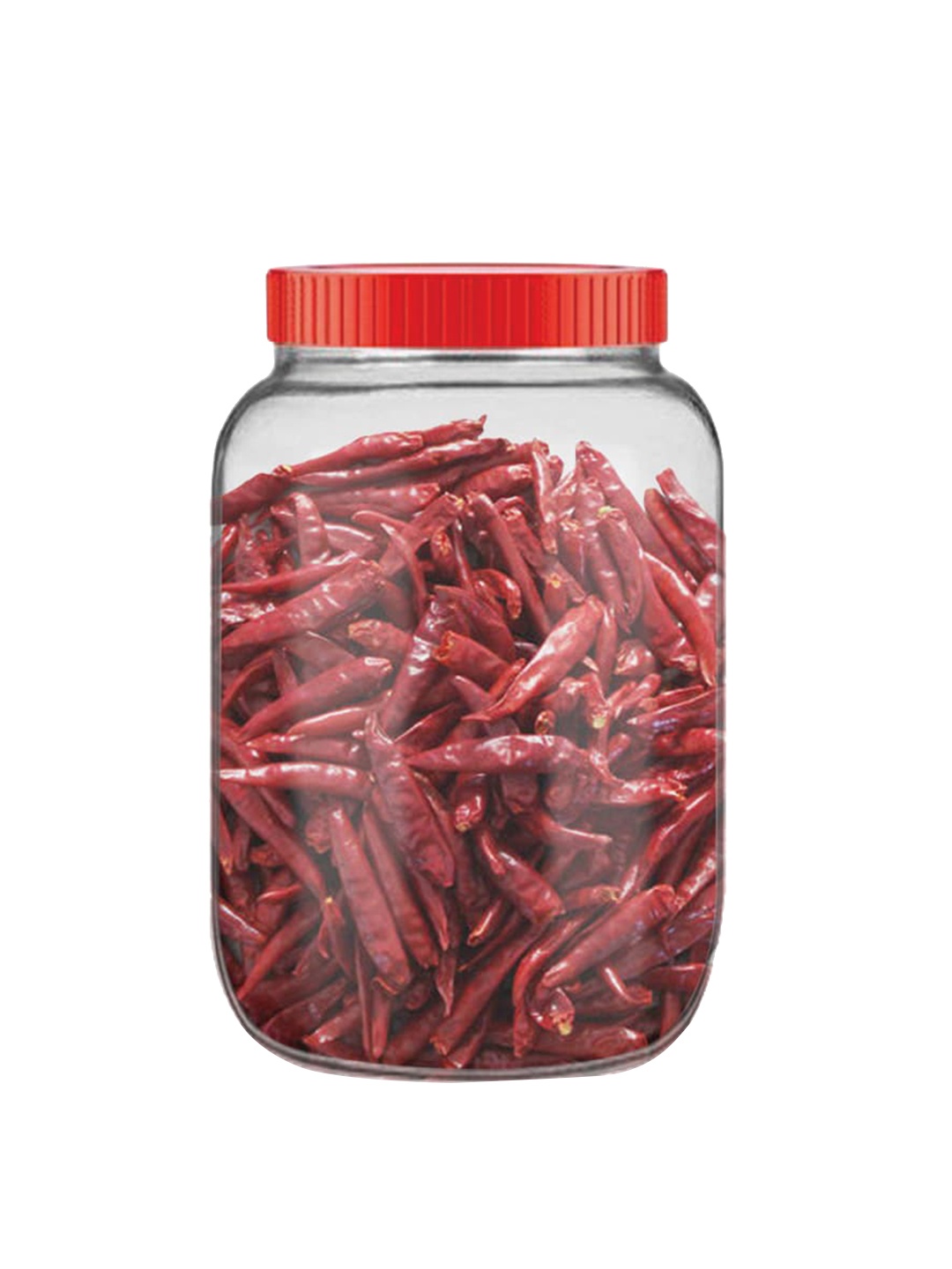 

Home Centre Transparent Solid Glass Jar With Lid