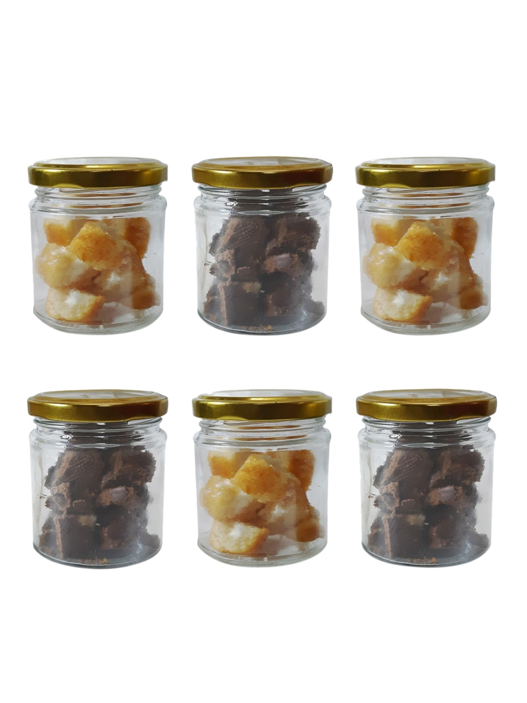 

Home Centre Set Of 6 Glass Storage Jar 200 ML, Transparent