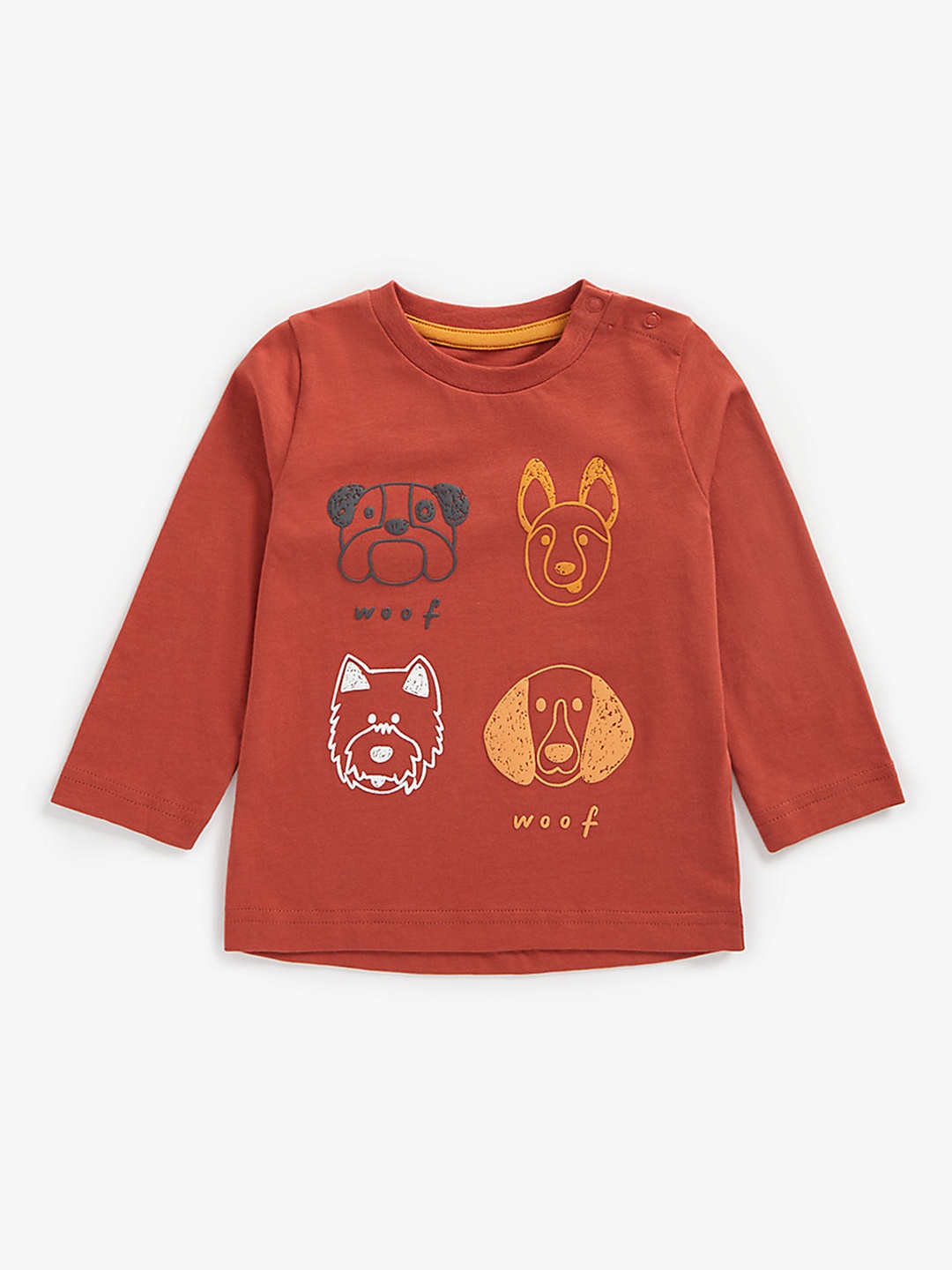 

mothercare Boys Red Printed Pure Cotton T-shirt