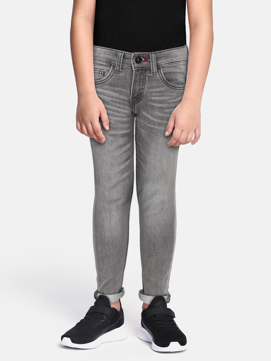 

Indian Terrain Boys Grey Heavy Fade Stretchable Jeans