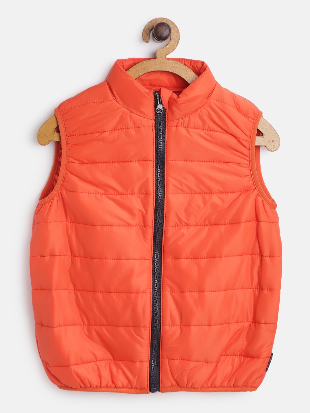 

Indian Terrain Boys Orange Solid Padded Jacket