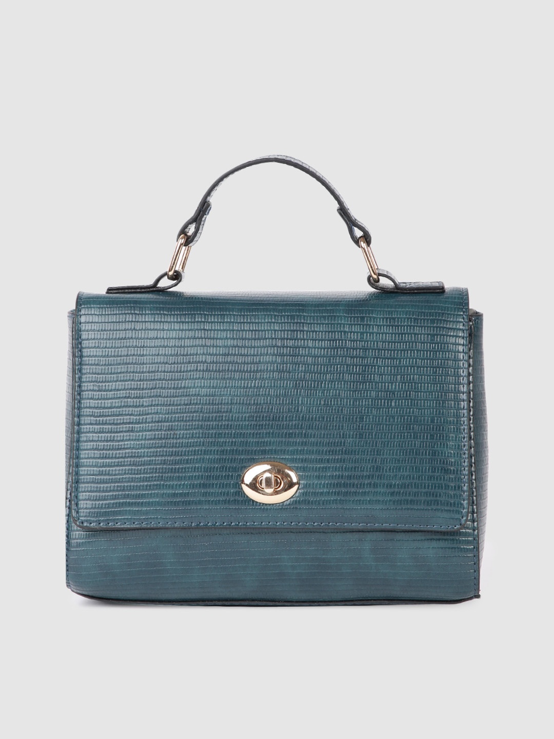 

Accessorize Teal Animal Textured Structured Satchel