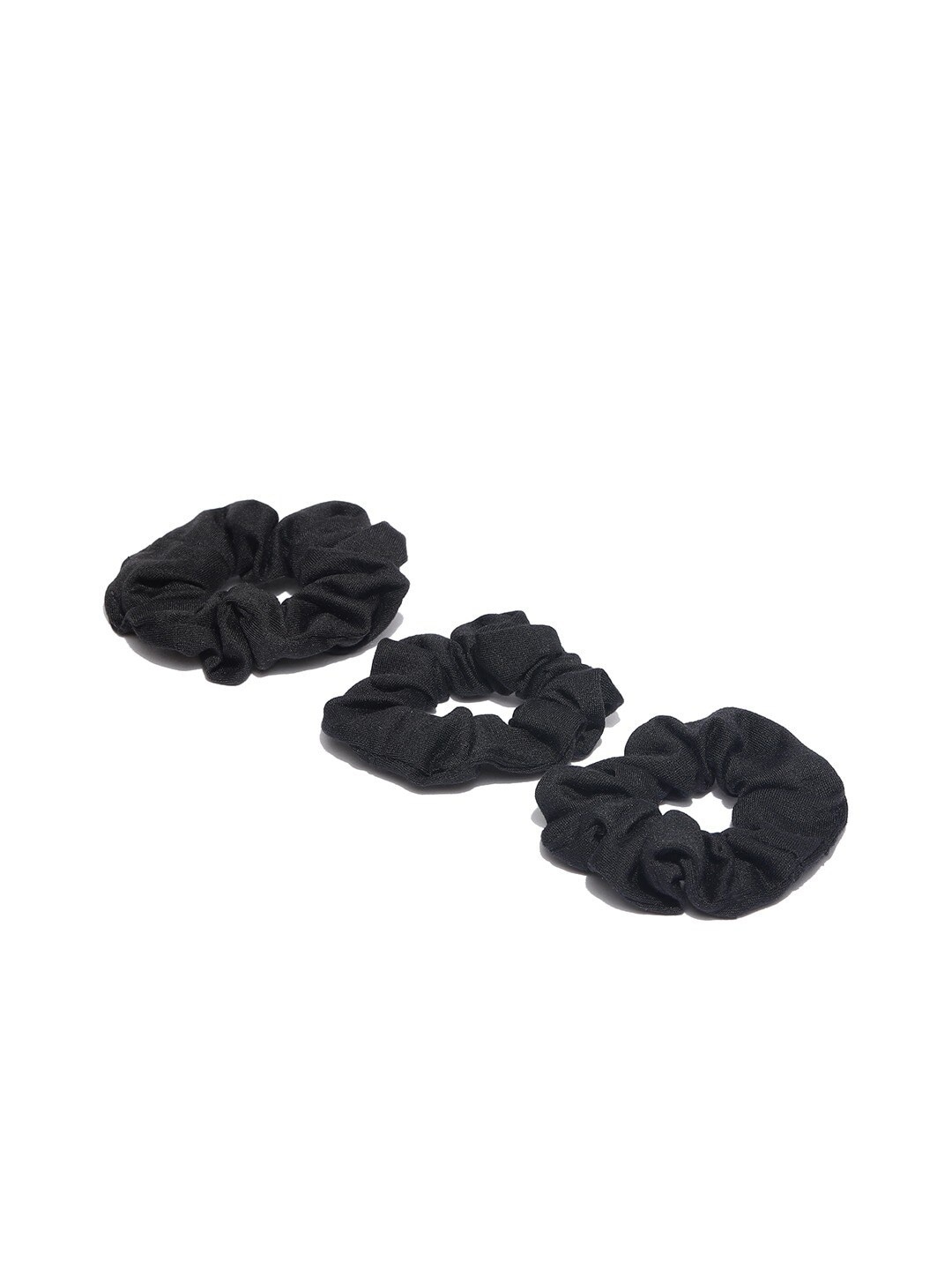 

ToniQ Women Black Set of 3 Ponytail Holders