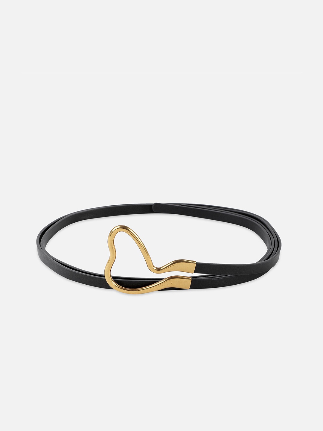 

20Dresses Women Black & Gold-Toned Solid Waist Belt