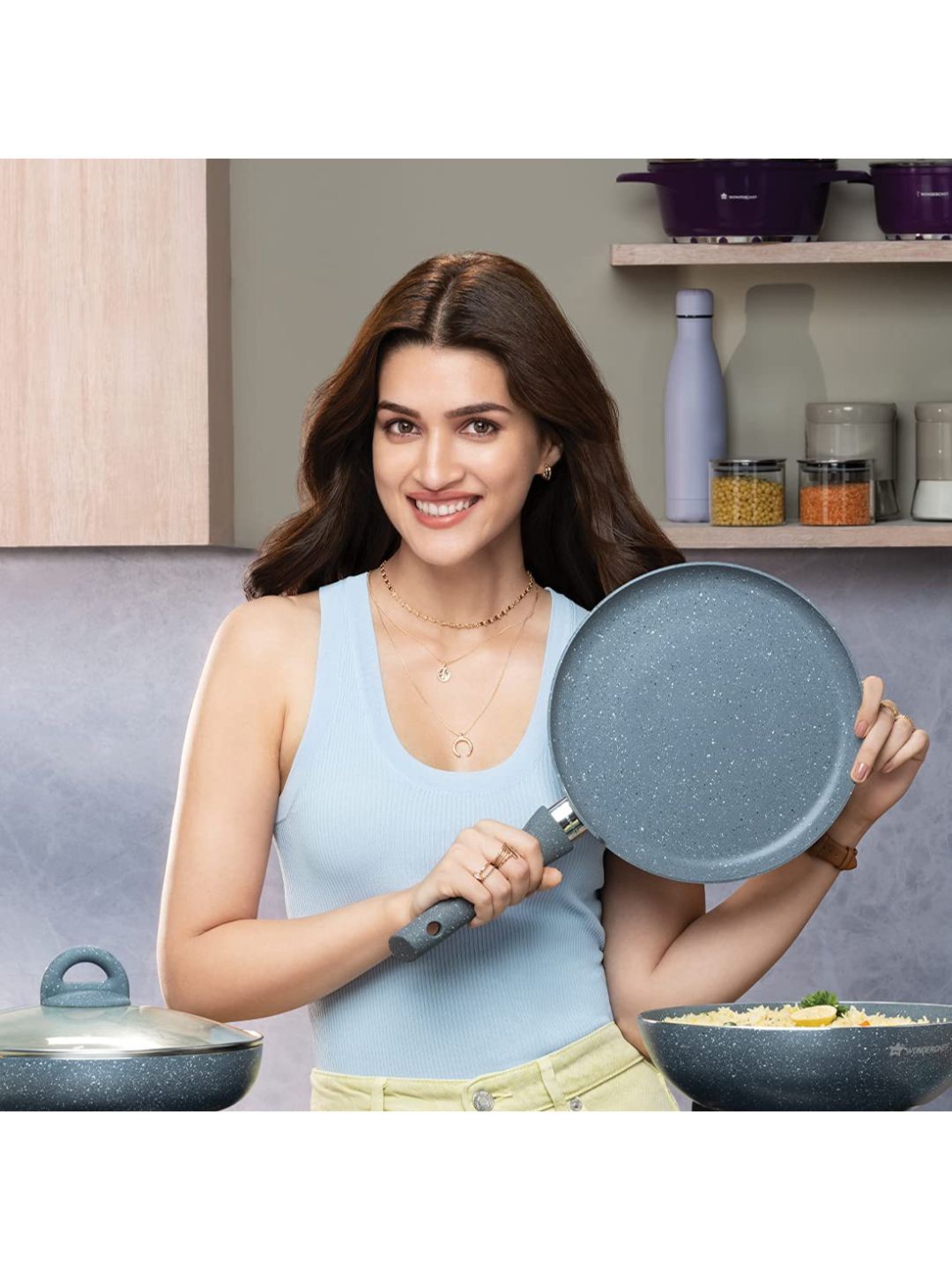 

Wonderchef Grey Granite 3-Piece Cookware Set