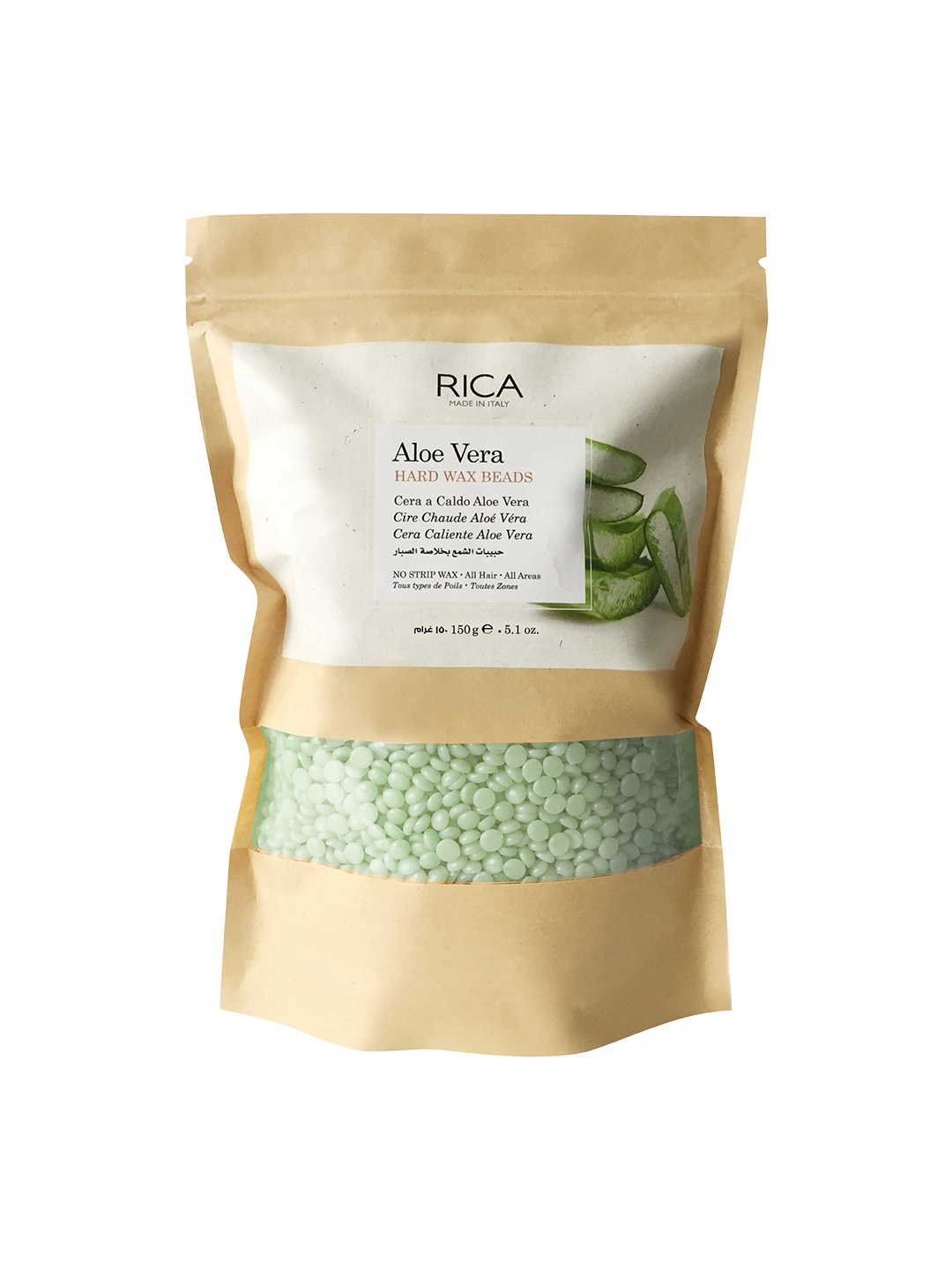 

RICA Aloe Vera Hard Wax Beads 150 gm, White