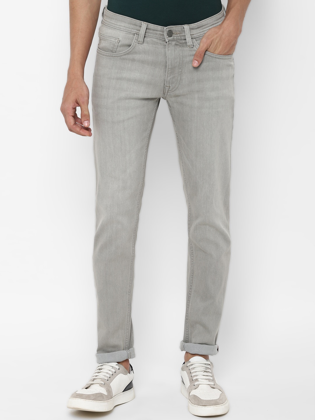 

Allen Solly Men Grey Skinny Fit Jeans